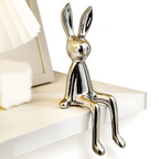 Ceramic Rabbit Figurine Modern Decorative Bunny Sculpture