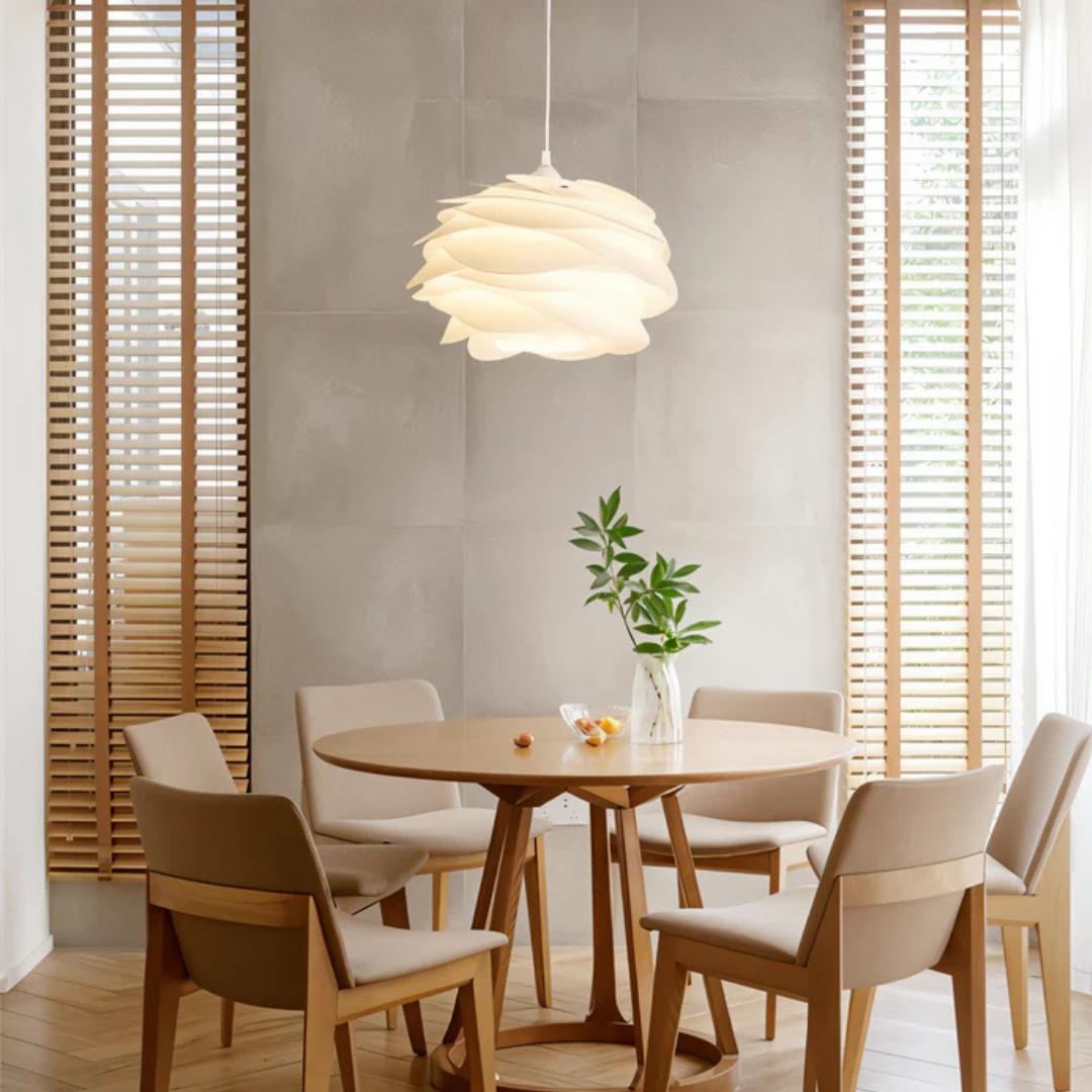 Sculptural Wave Pendant Light Modern Floral Chandelier Contemporary Ceiling Fixture