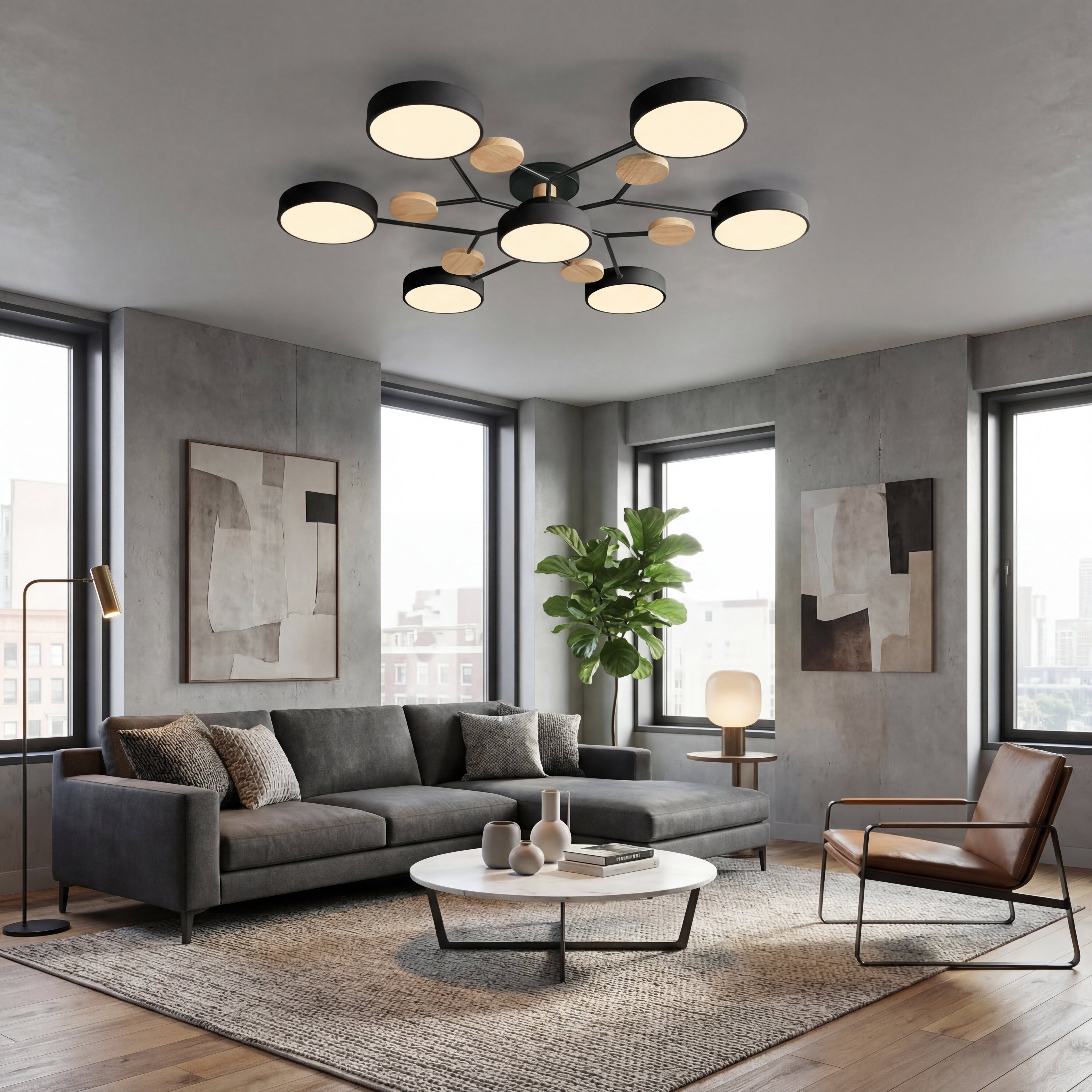 Modern Iron LED Ceiling Light