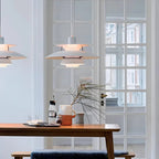 Contemporary Layered Metal Pendant Light