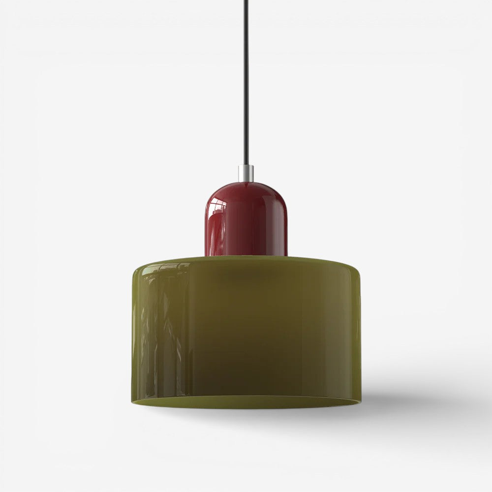 Creative Bauhaus Pendant Lamp – Two-Tone Geometric Suspension Light