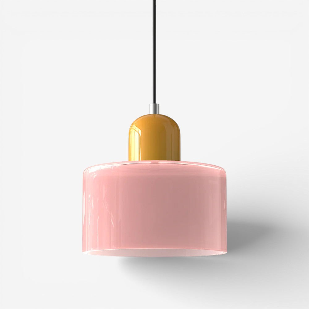Creative Bauhaus Pendant Lamp – Two-Tone Geometric Suspension Light