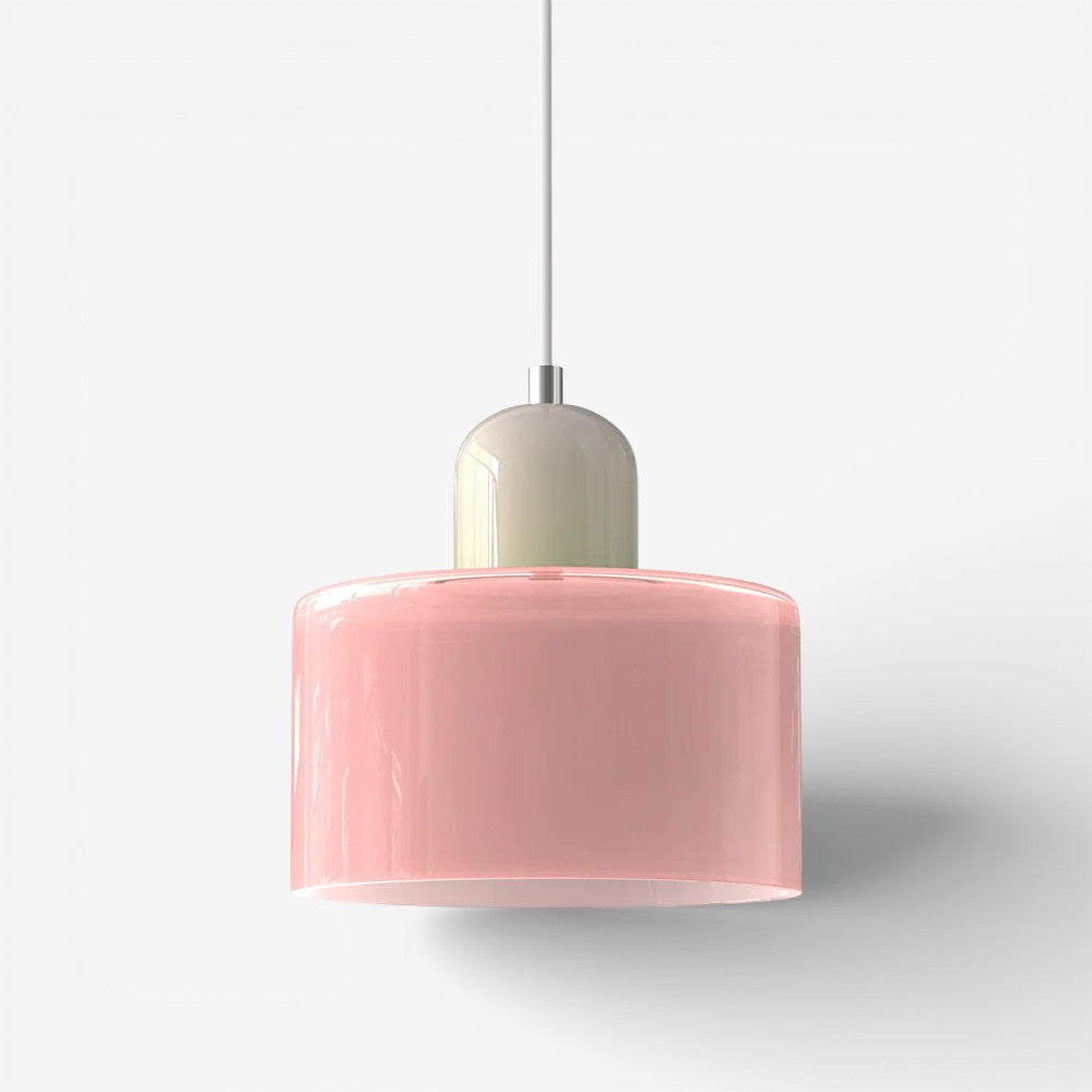Creative Bauhaus Pendant Lamp – Two-Tone Geometric Suspension Light