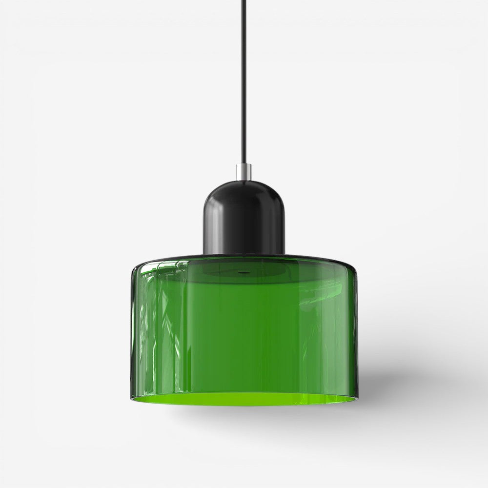 Creative Bauhaus Pendant Lamp – Two-Tone Geometric Suspension Light