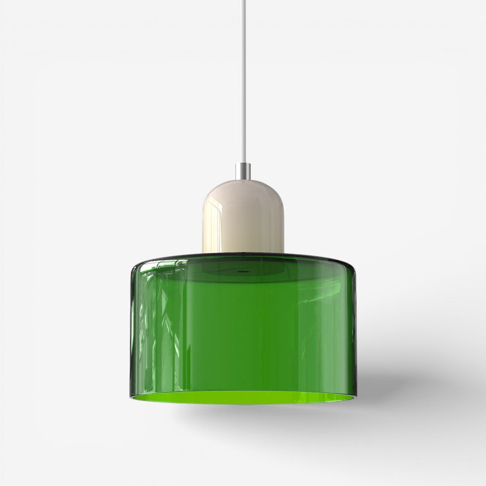Creative Bauhaus Pendant Lamp – Two-Tone Geometric Suspension