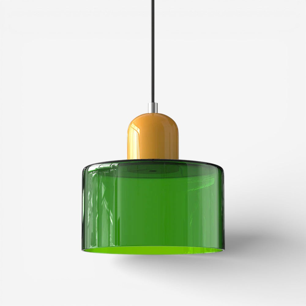 Creative Bauhaus Pendant Lamp – Two-Tone Geometric Suspension Light