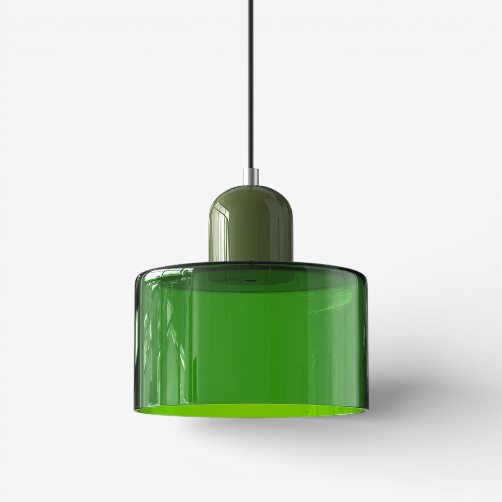 Creative Bauhaus Pendant Lamp – Two-Tone Geometric Suspension Light