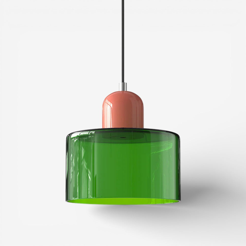 Creative Bauhaus Pendant Lamp – Two-Tone Geometric Suspension Light