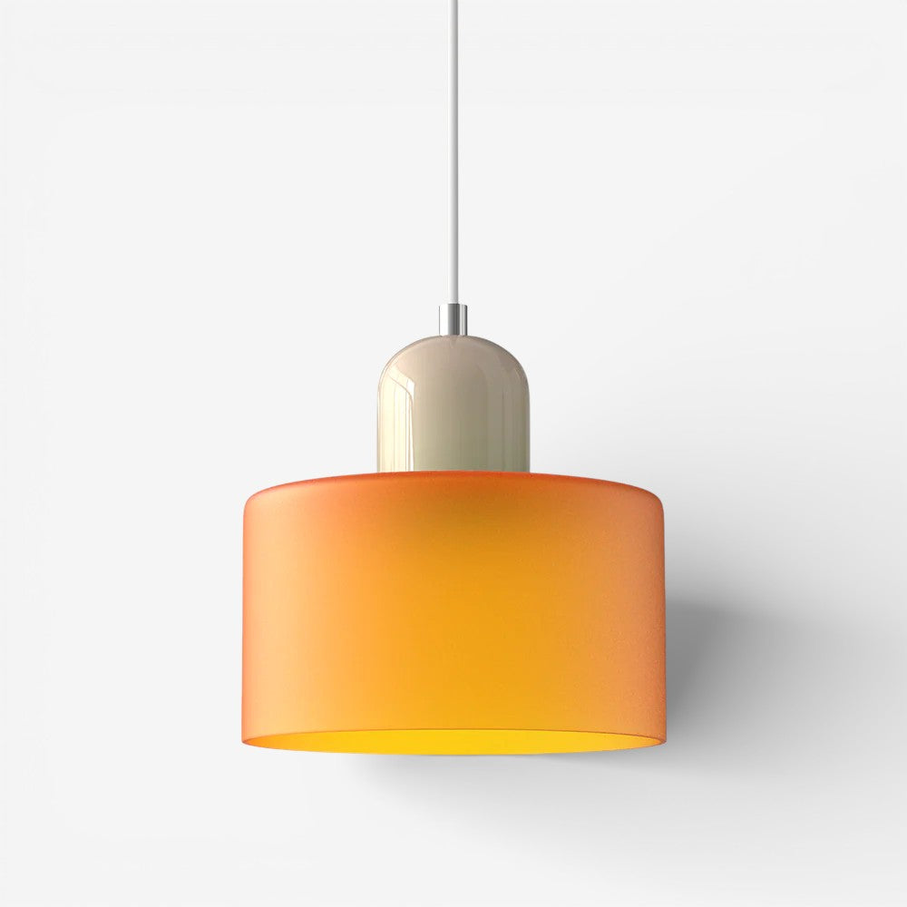 Creative Bauhaus Pendant Lamp – Two-Tone Geometric Suspension Light