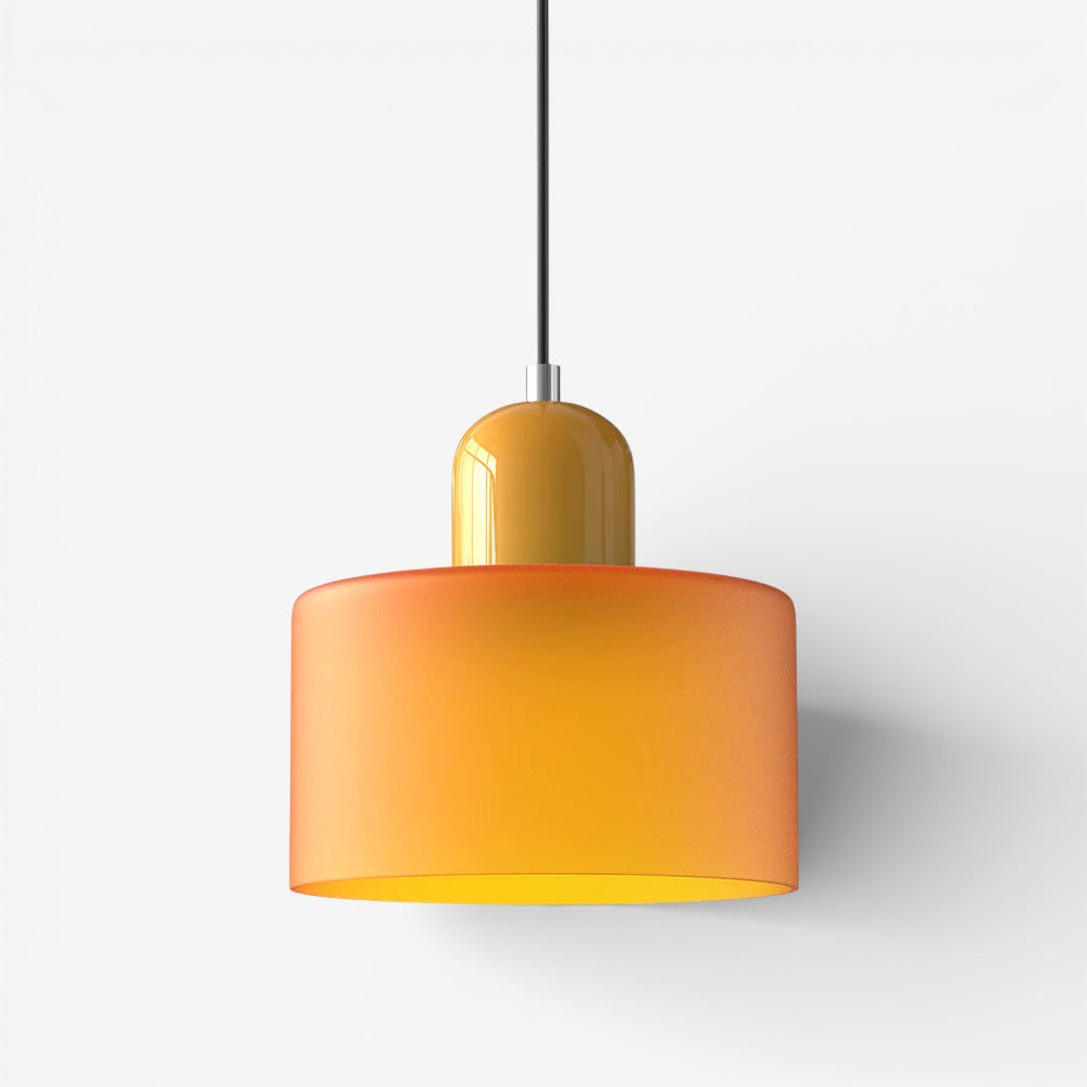 Creative Bauhaus Pendant Lamp – Two-Tone Geometric Suspension Light