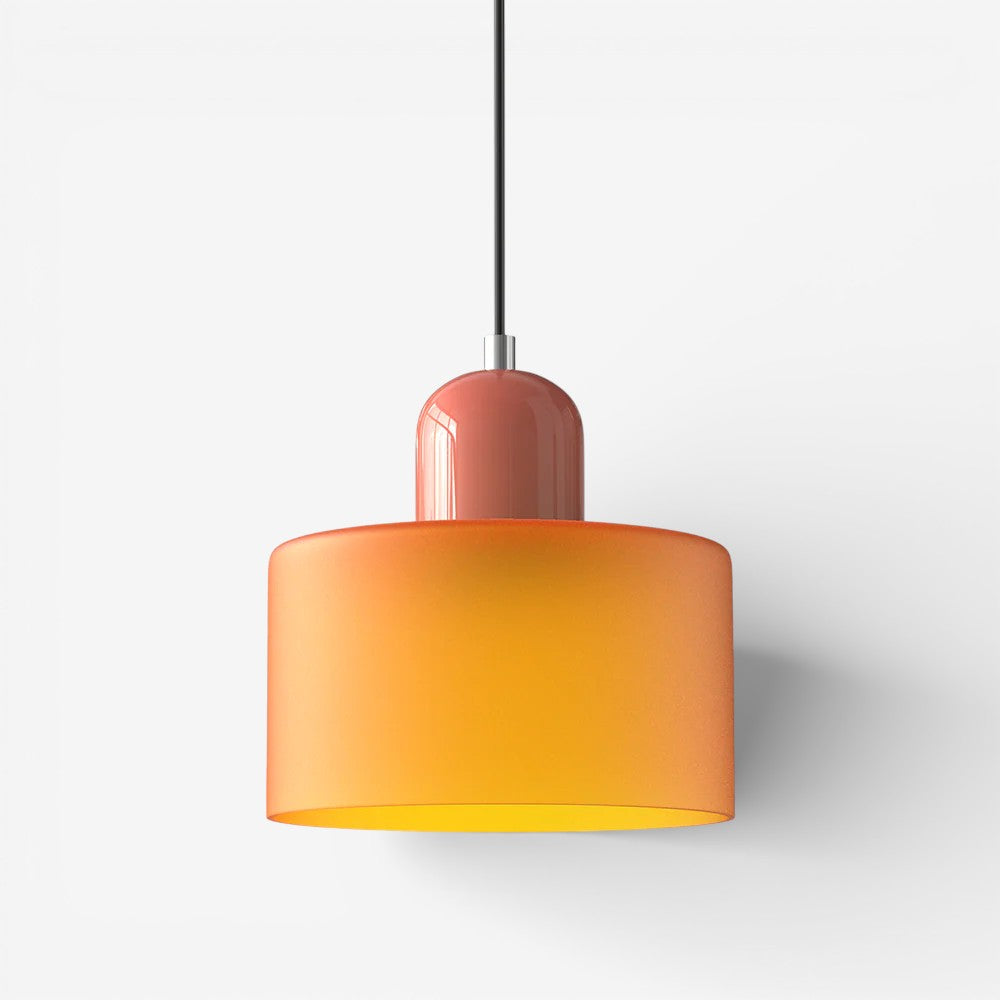 Creative Bauhaus Pendant Lamp – Two-Tone Geometric Suspension