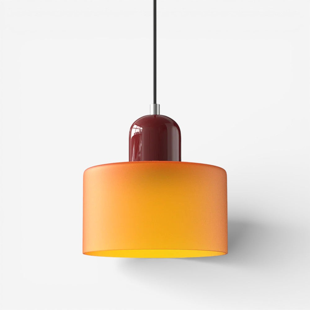 Creative Bauhaus Pendant Lamp – Two-Tone Geometric Suspension Light
