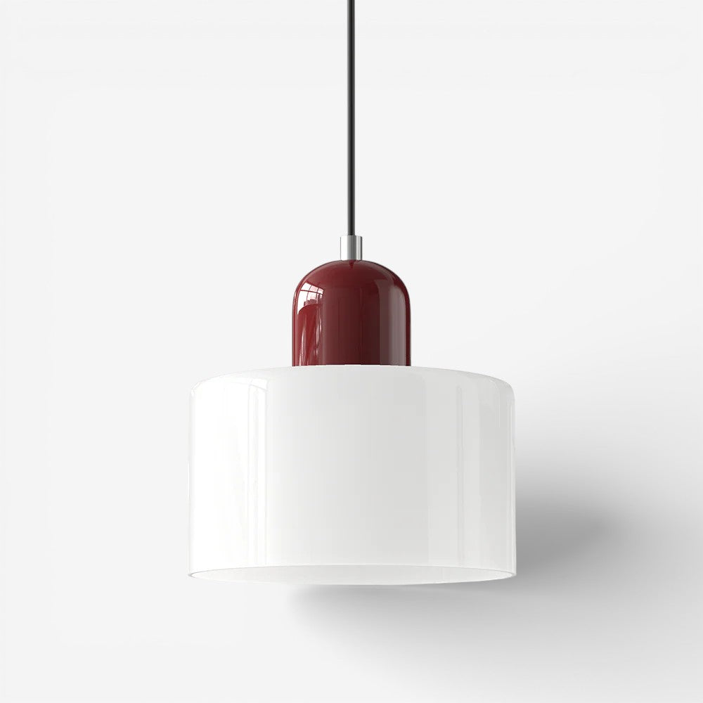 Creative Bauhaus Pendant Lamp – Two-Tone Geometric Suspension Light