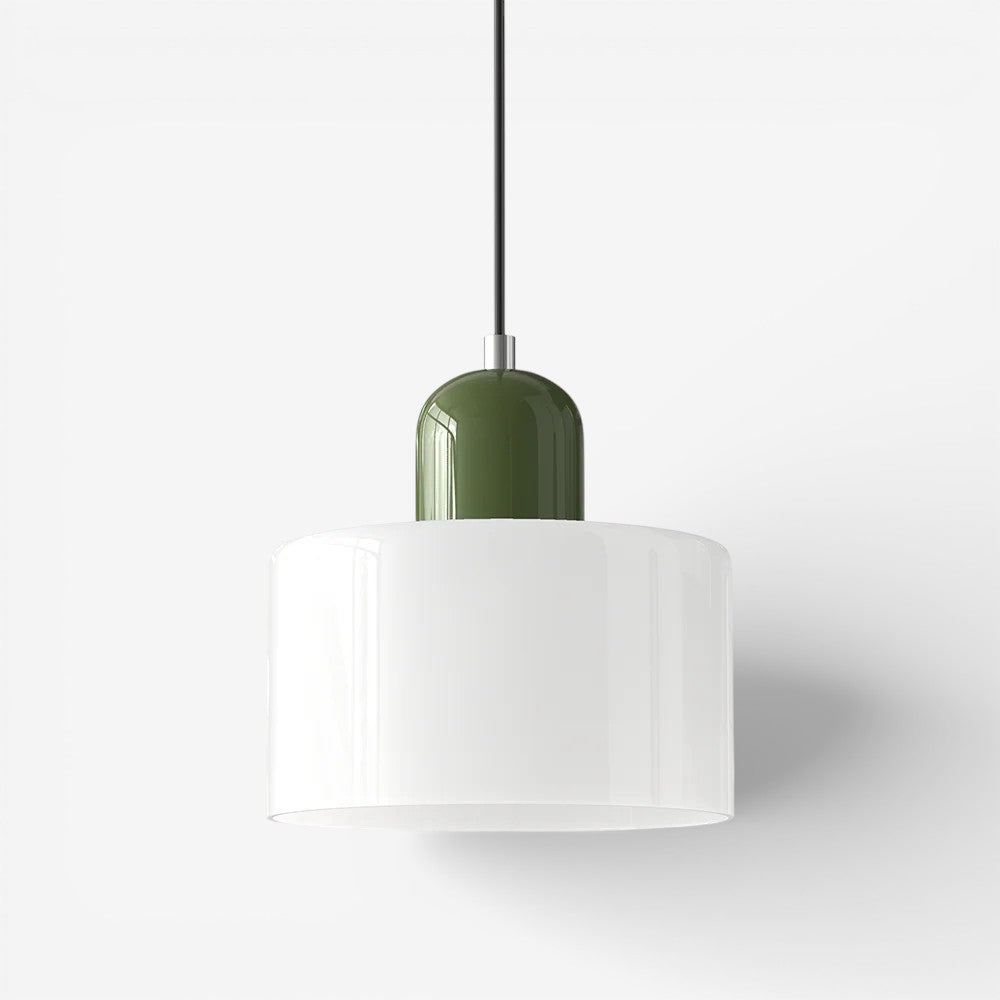 Creative Bauhaus Pendant Lamp – Two-Tone Geometric Suspension Light