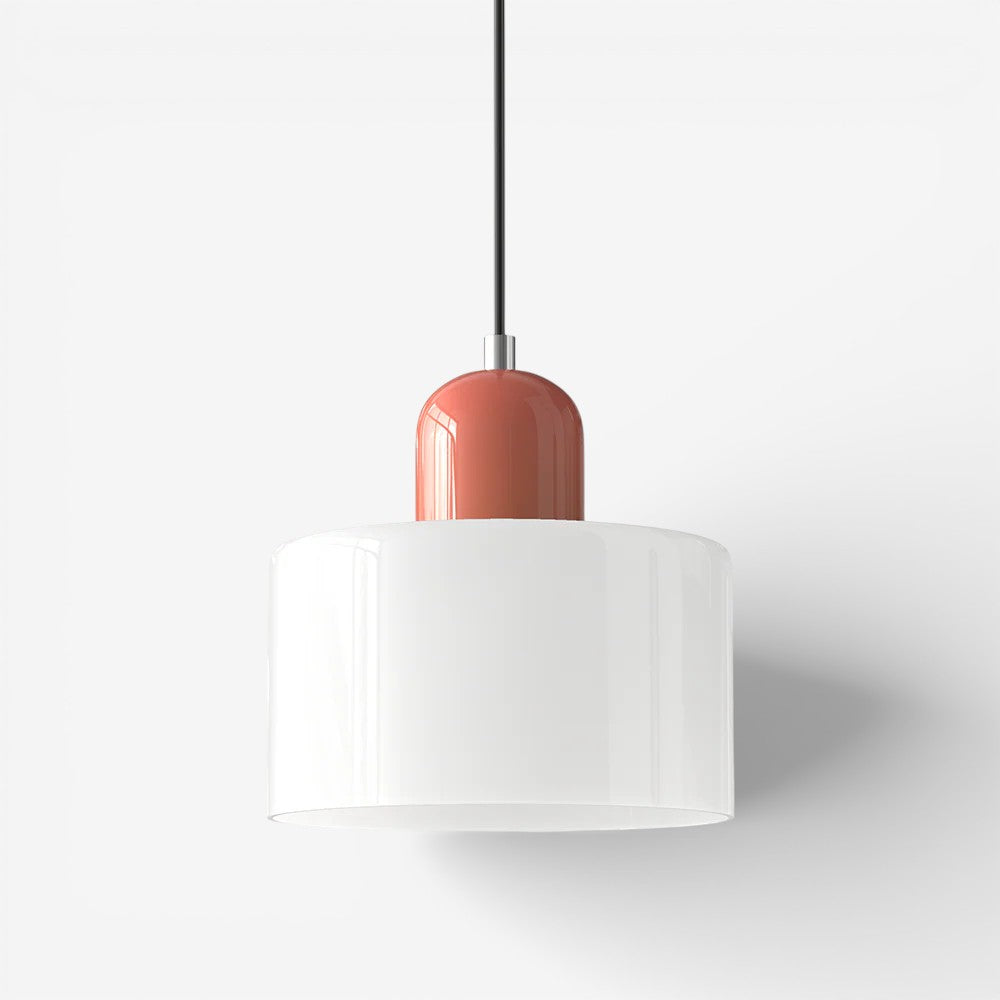 Creative Bauhaus Pendant Lamp – Two-Tone Geometric Suspension Light