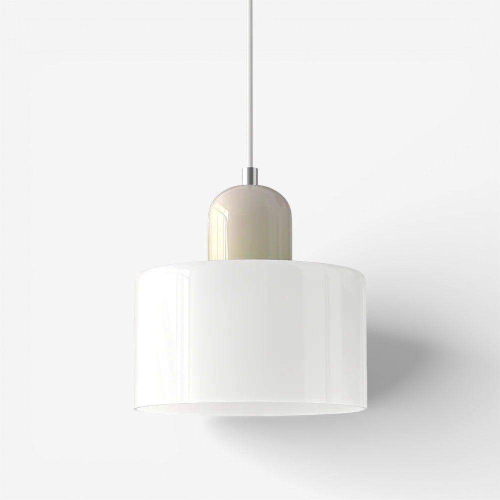 Creative Bauhaus Pendant Lamp – Two-Tone Geometric Suspension Light