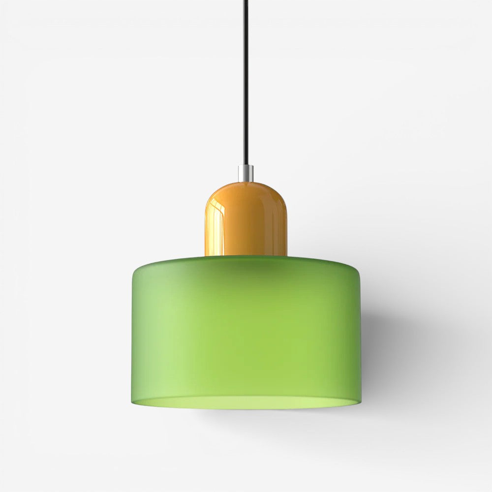 Creative Bauhaus Pendant Lamp – Two-Tone Geometric Suspension Light