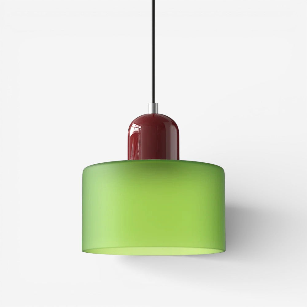 Creative Bauhaus Pendant Lamp – Two-Tone Geometric Suspension Light