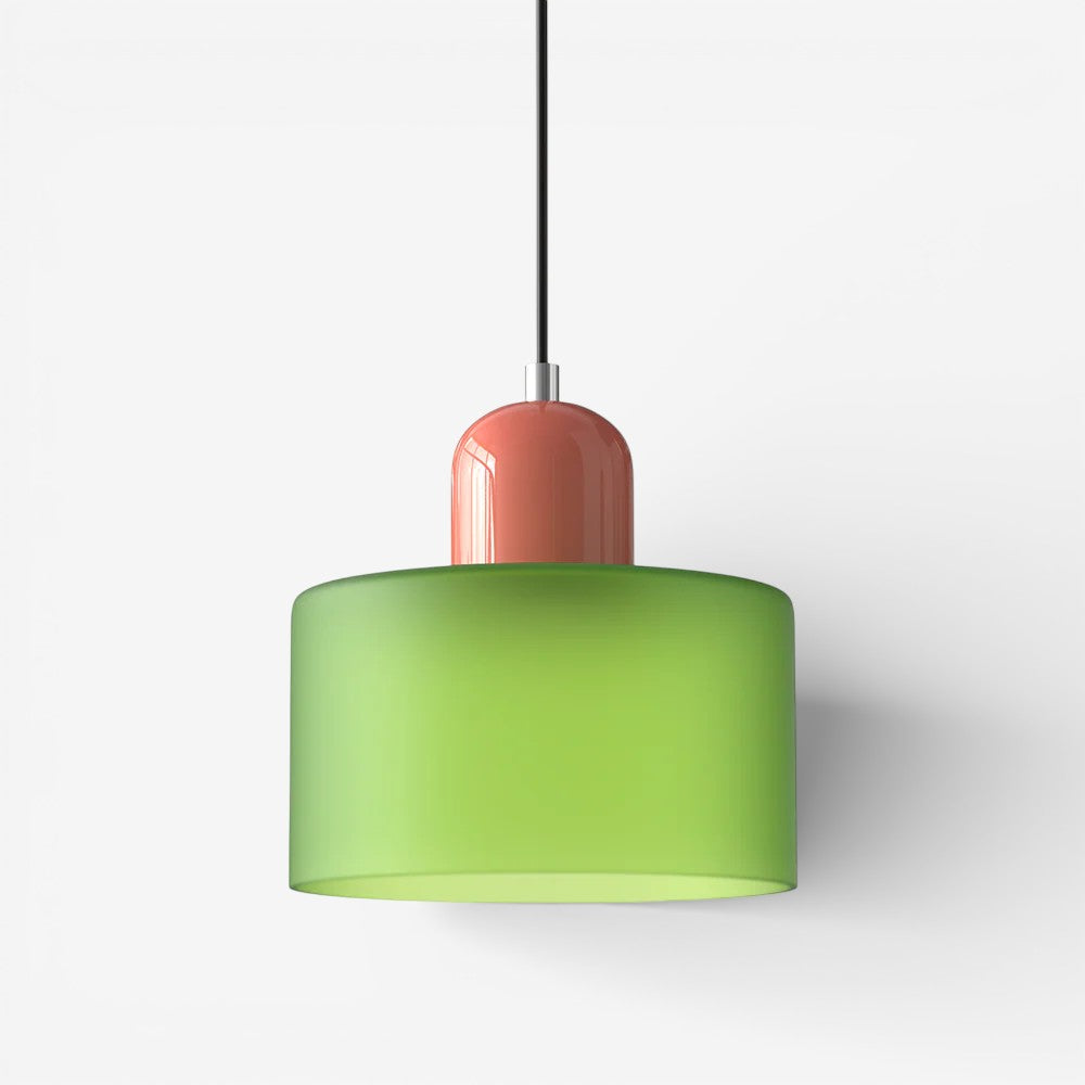 Creative Bauhaus Pendant Lamp – Two-Tone Geometric Suspension