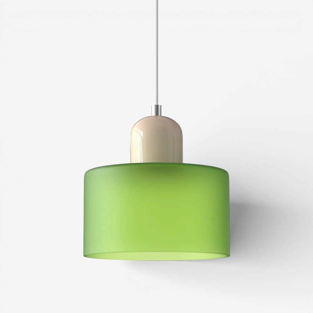 Creative Bauhaus Pendant Lamp – Two-Tone Geometric Suspension Light