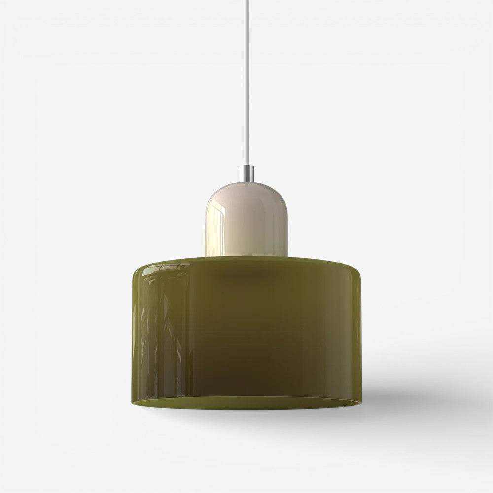 Creative Bauhaus Pendant Lamp – Two-Tone Geometric Suspension Light