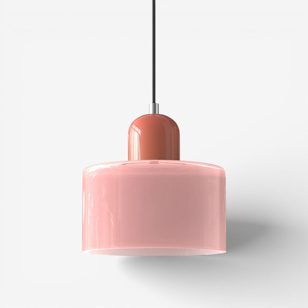 Creative Bauhaus Pendant Lamp – Two-Tone Geometric Suspension Light