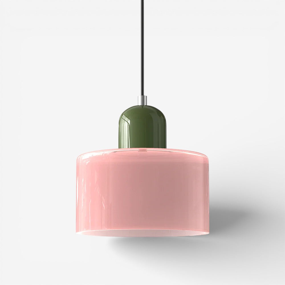 Creative Bauhaus Pendant Lamp – Two-Tone Geometric Suspension Light