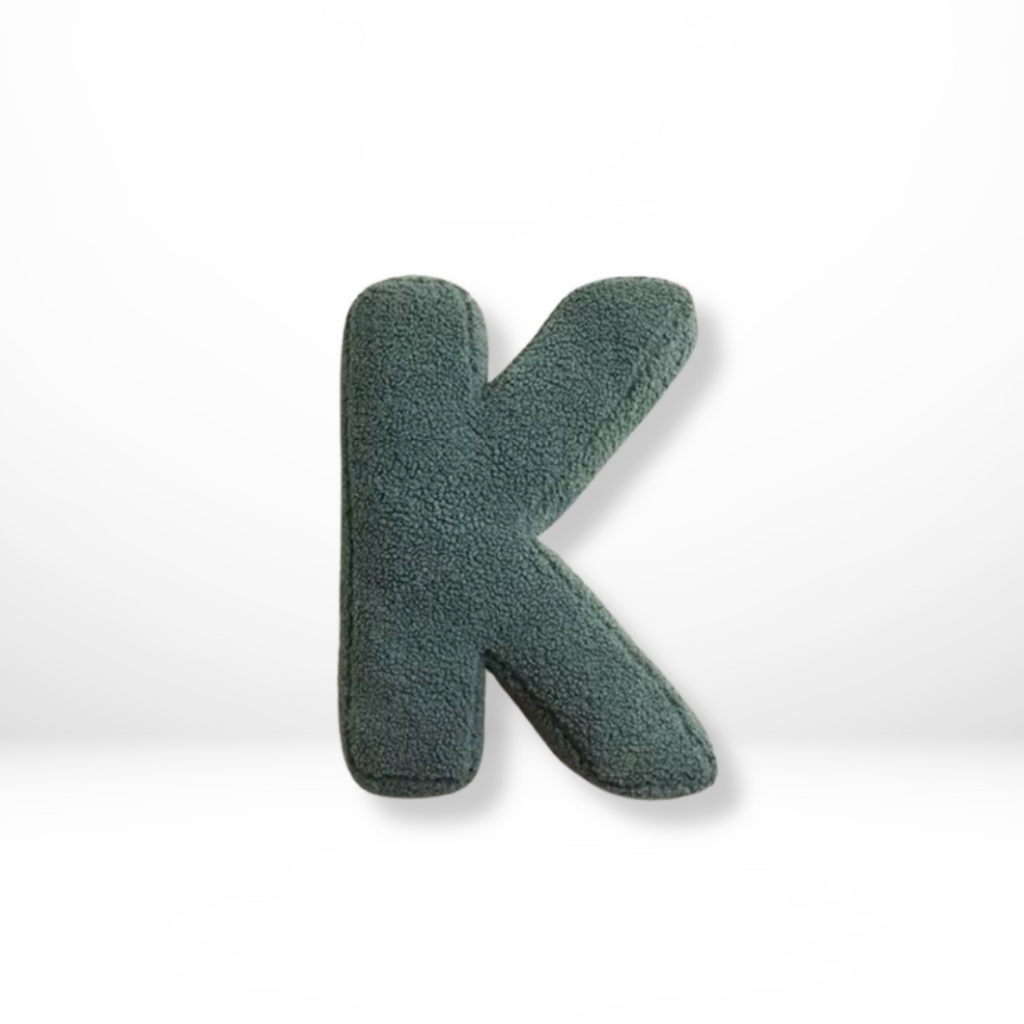 Velvet Alphabet Throw Pillow With Letters A To Z