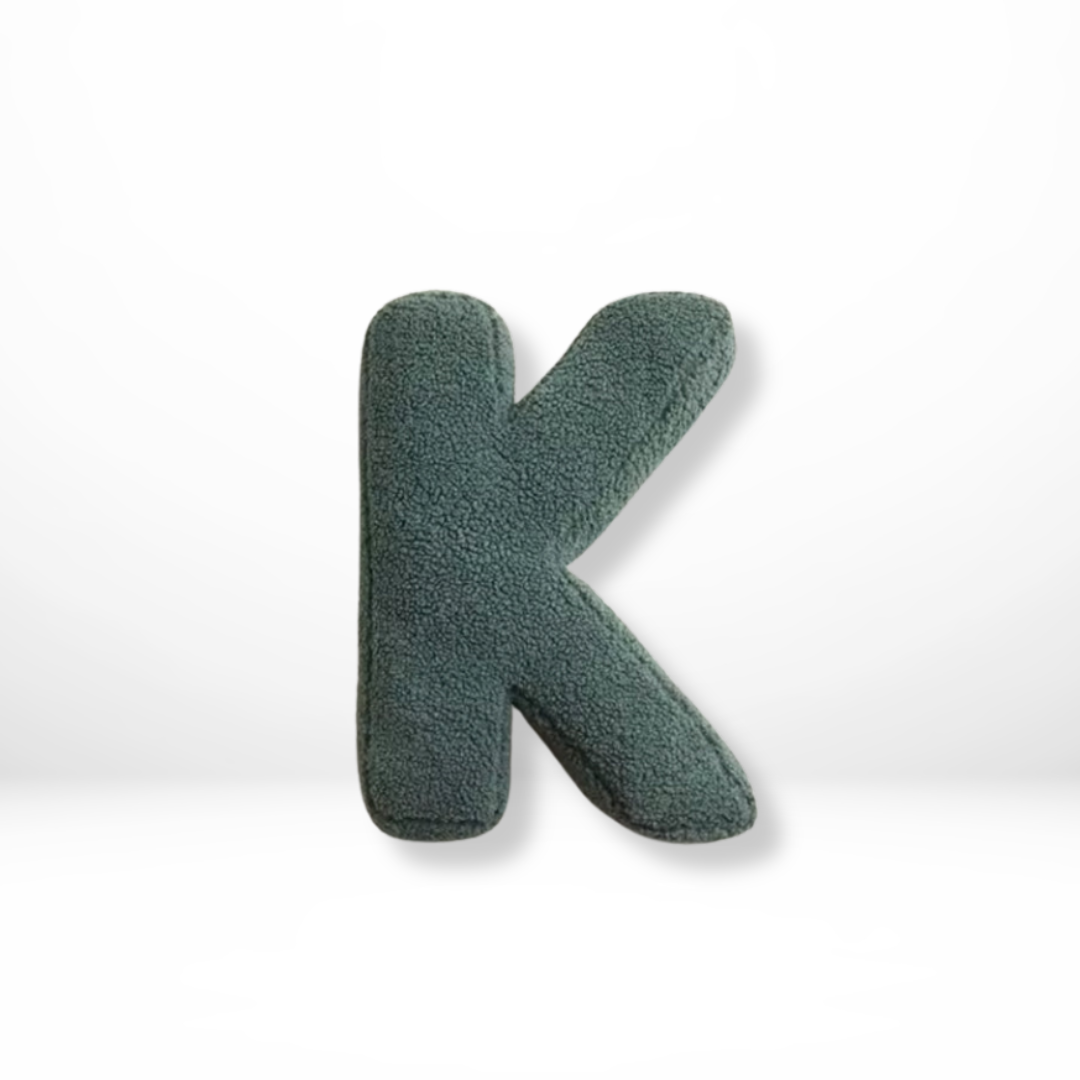 Velvet Alphabet Throw Pillow With Letters A To Z
