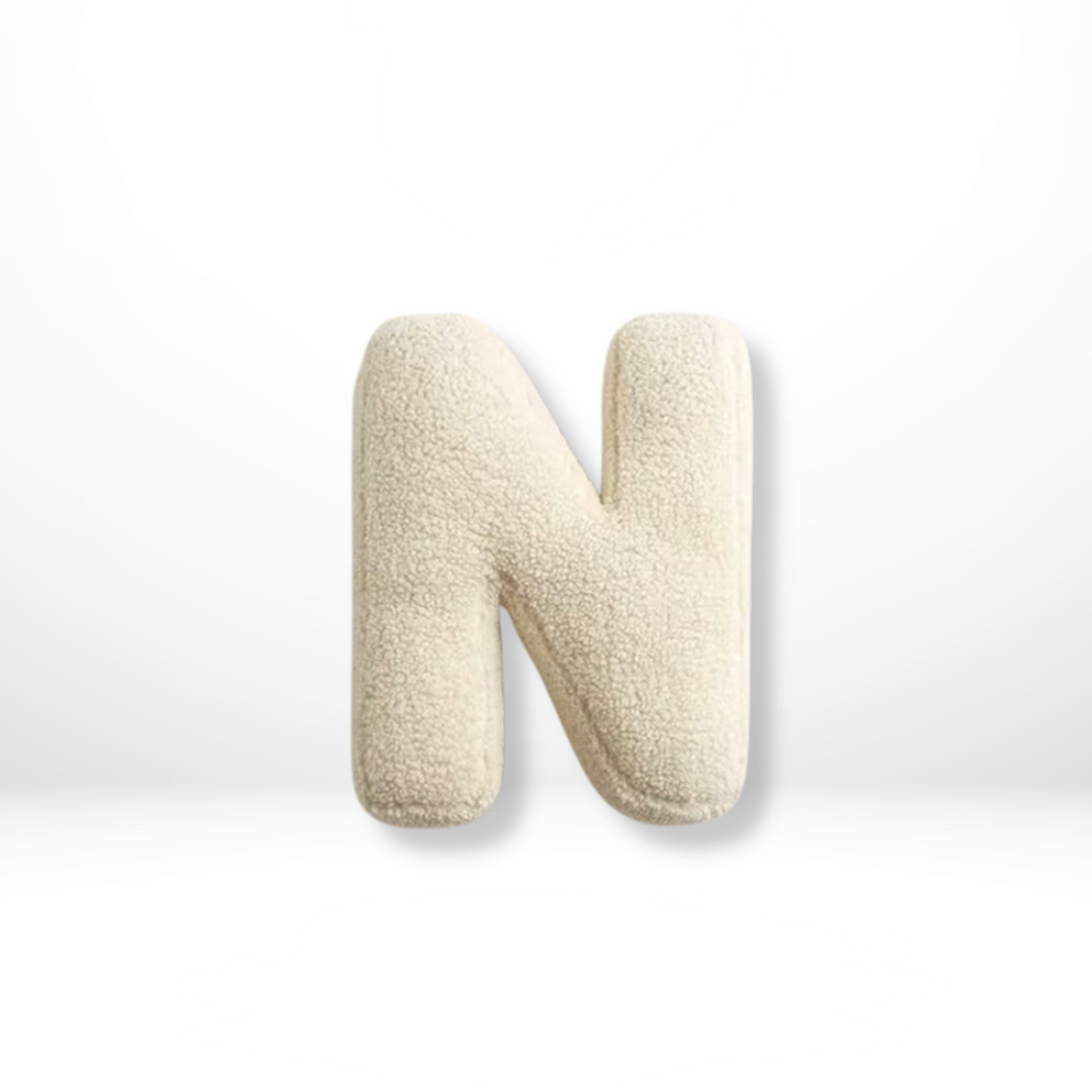 Velvet Alphabet Throw Pillow With Letters A To Z