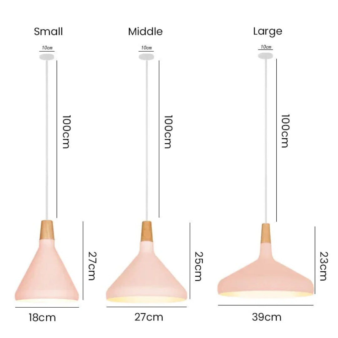 Scandinavian Wooden Pendant Light