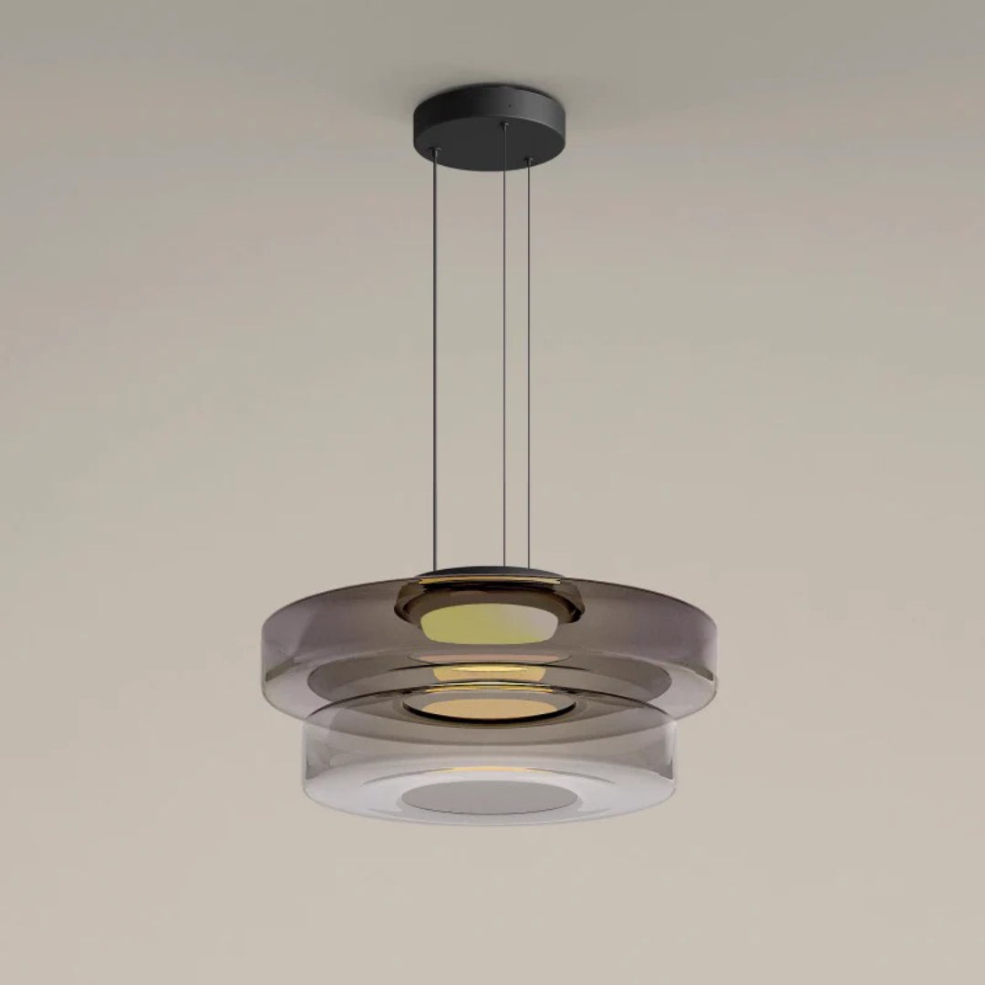 Layered Glass LED Pendant Light