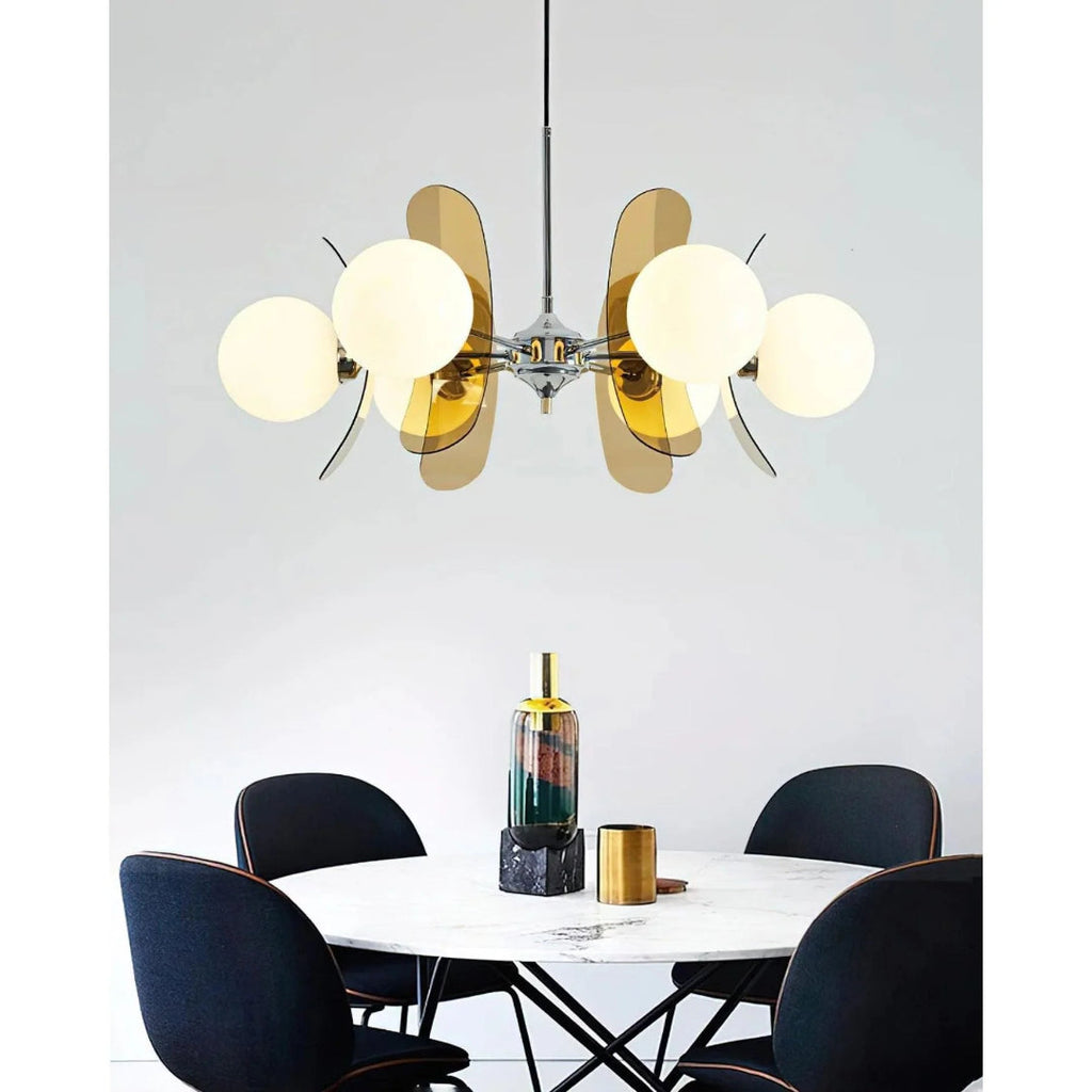 Mid-Century Glass Pendant Light