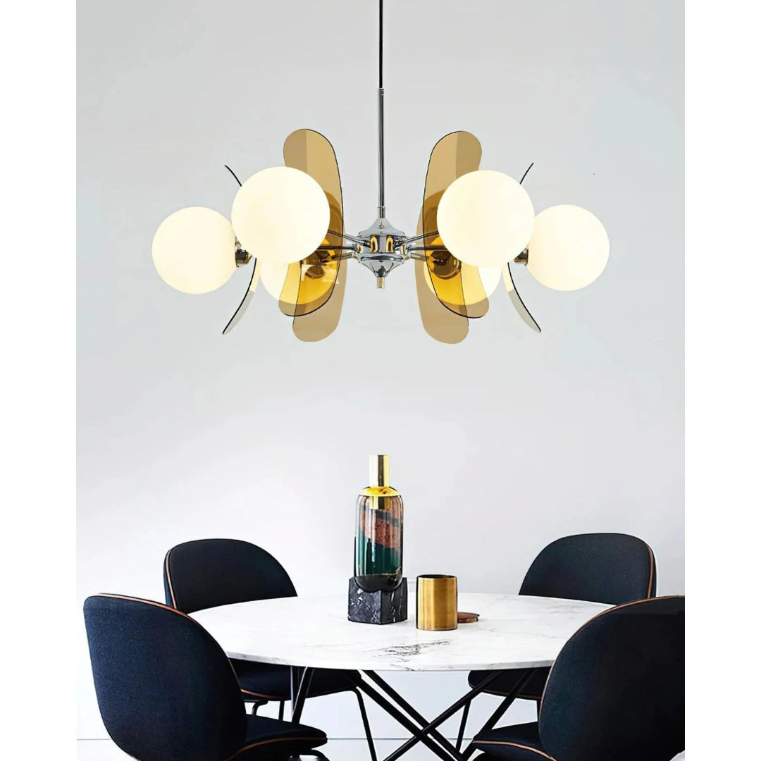 Mid-Century Glass Pendant Light