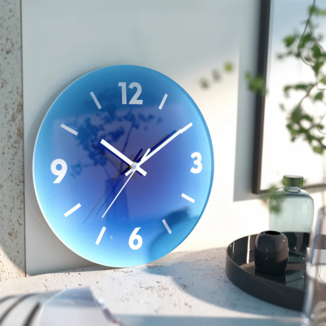 Sunset Glass Design Wall Clock