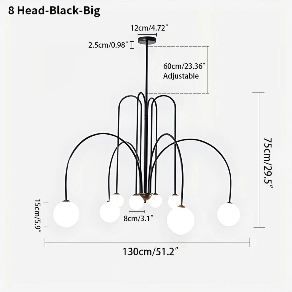 Modern Glass Chandelier