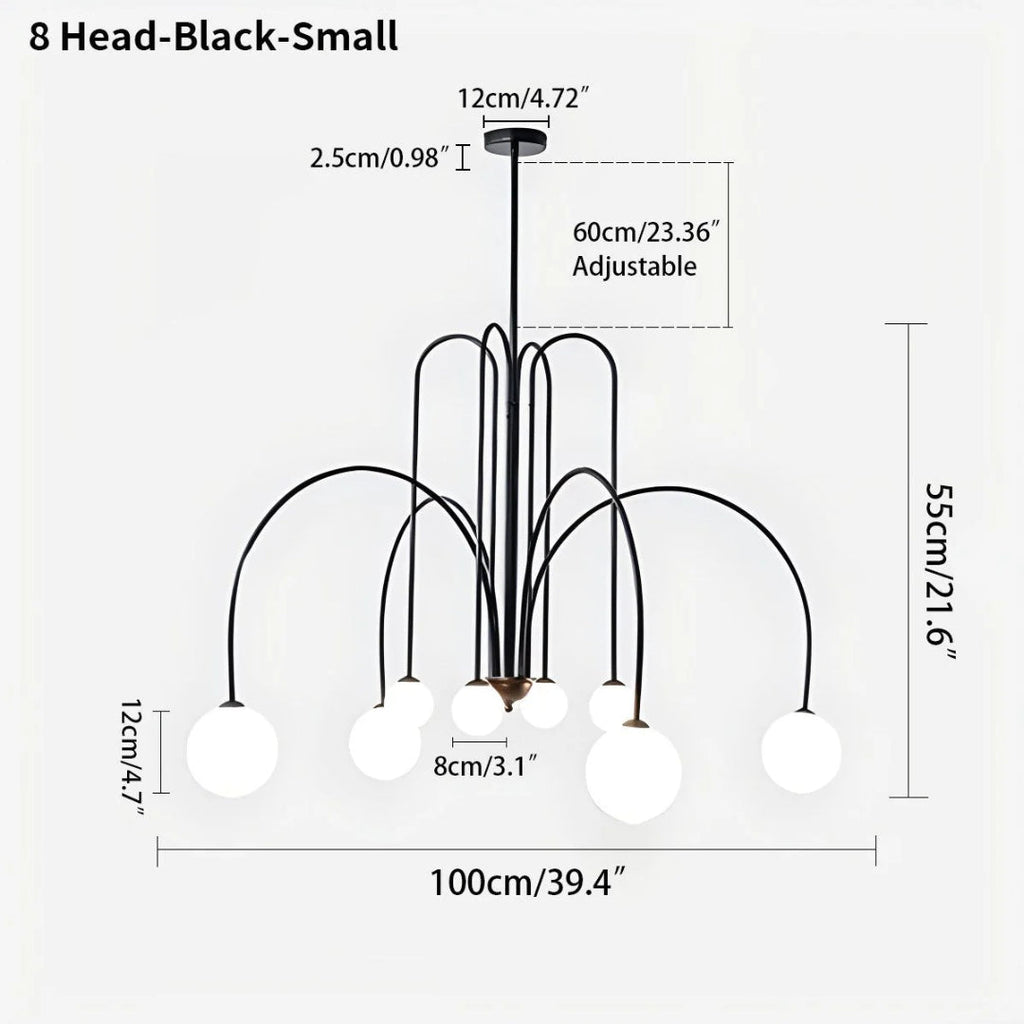 Modern Glass Chandelier
