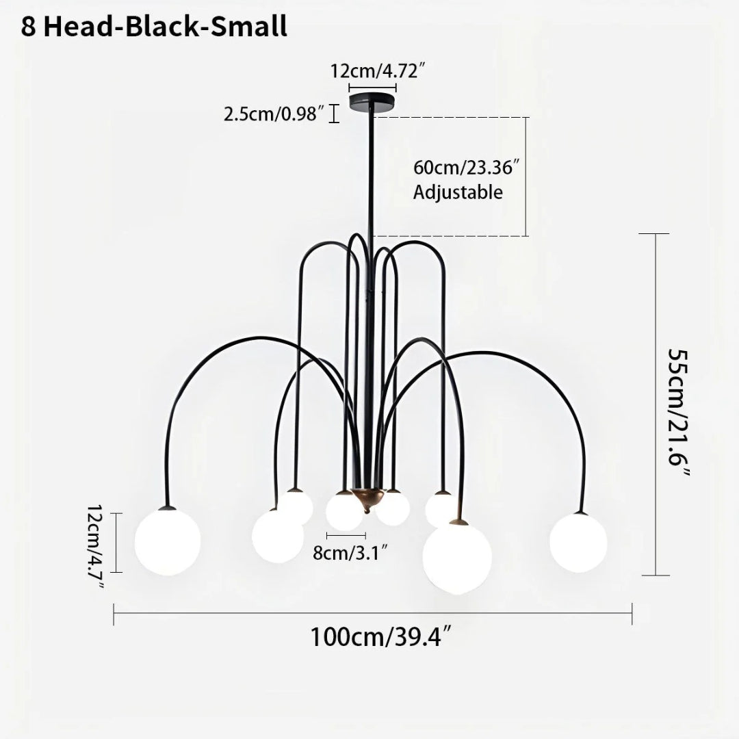 Modern Glass Chandelier