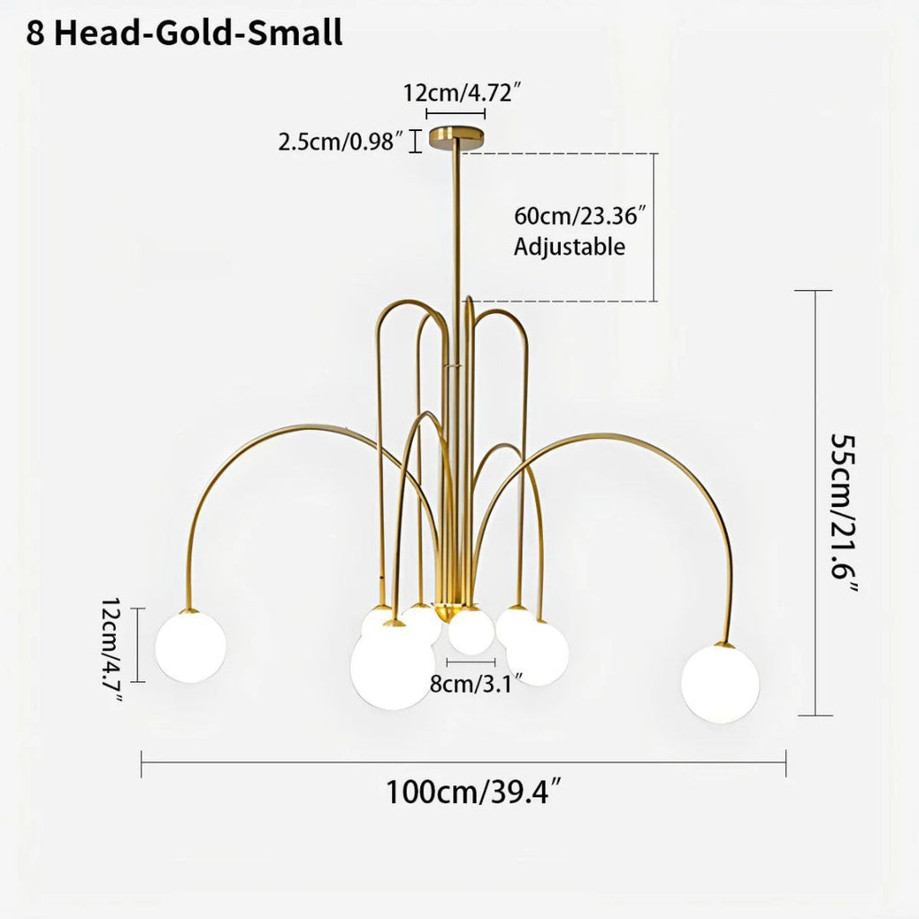 Modern Glass Chandelier