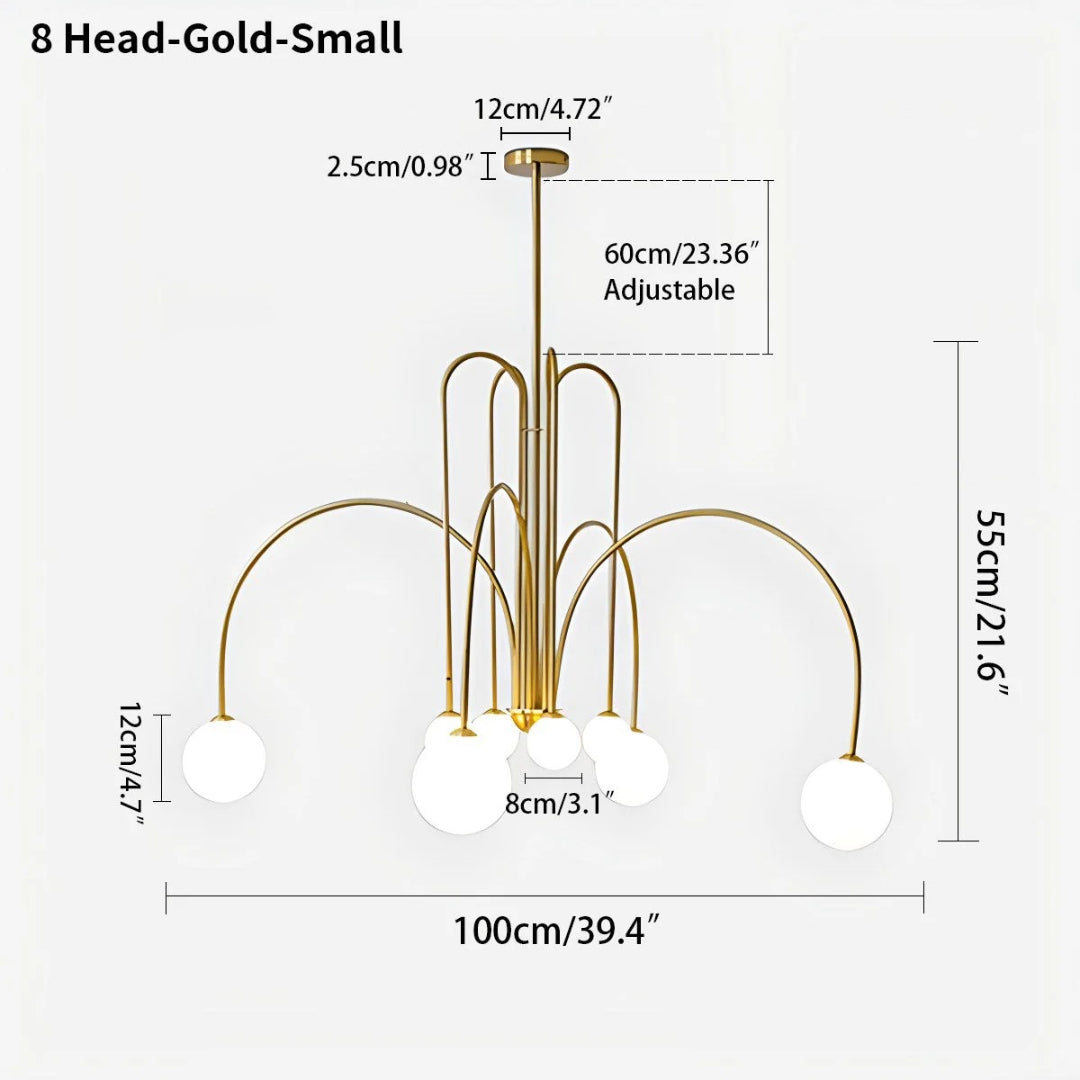 Modern Glass Chandelier