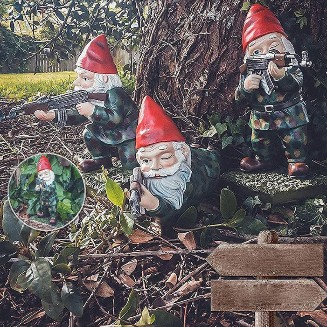 Military Garden Gnome