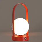 Modern Globe Table Lamp Rechargeable Wireless Bedside Accent Light