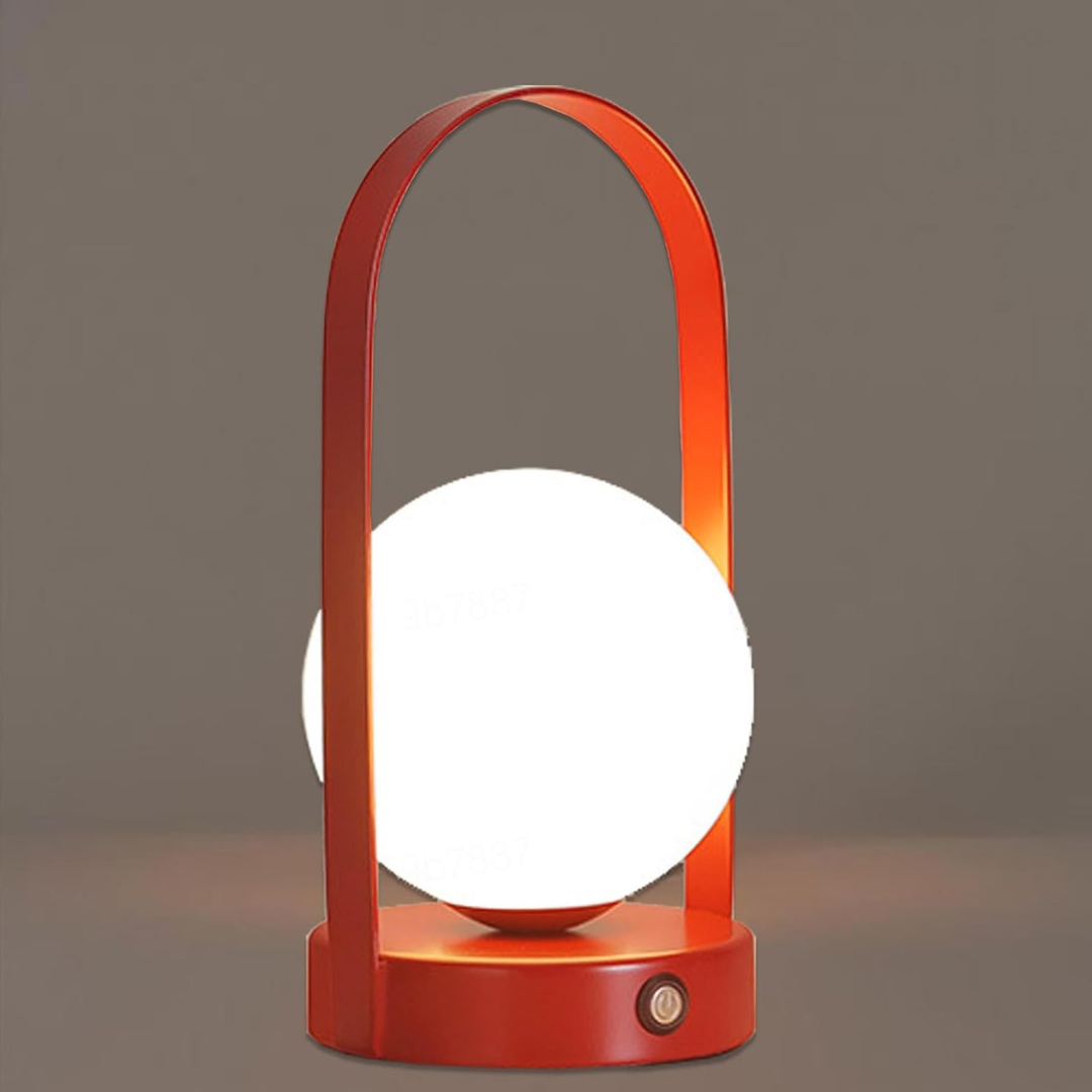 Modern Globe Table Lamp Rechargeable Wireless Bedside Accent Light