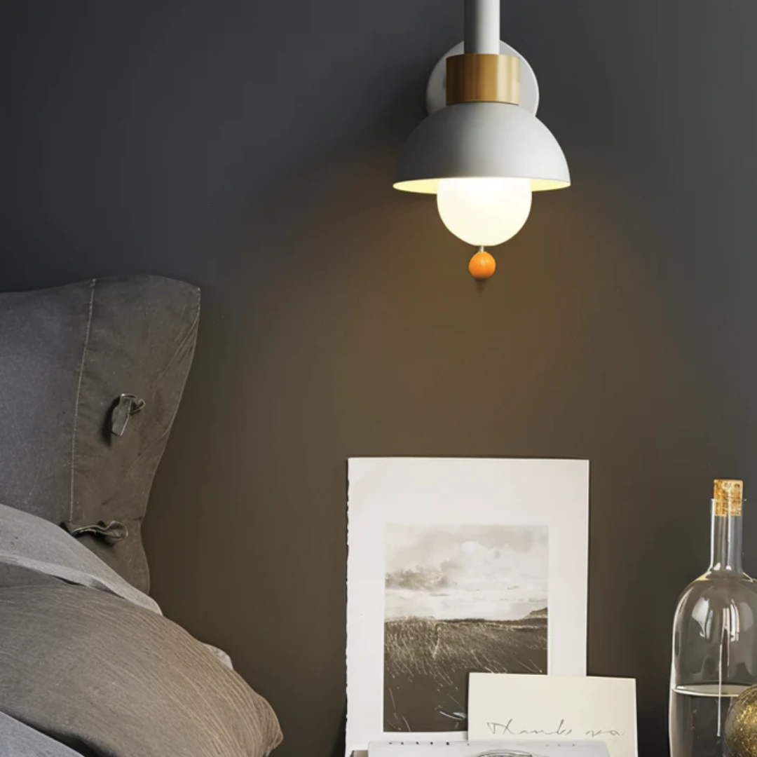Modern LED Wall Sconce Pull Cord Accent Light