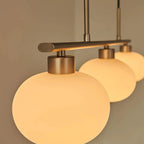 Linear Triple Glass Pendant Light
