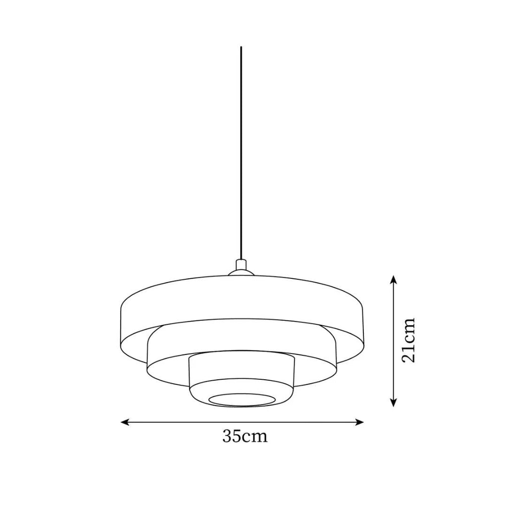Layered Metal Pendant Light