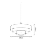 Layered Metal Pendant Light