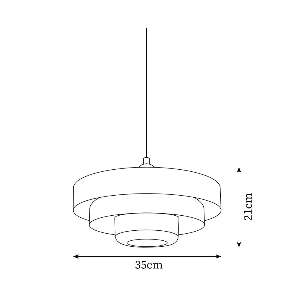 Layered Metal Pendant Light