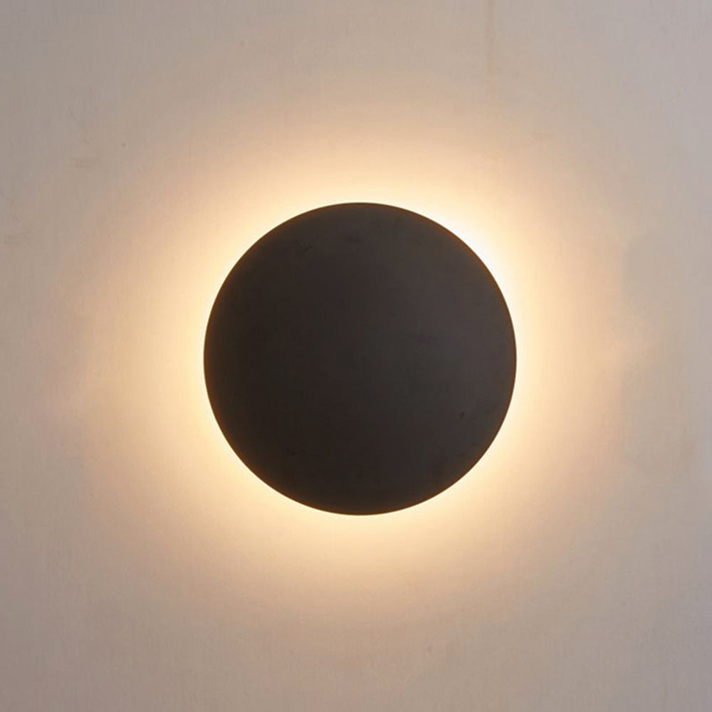 Kyris Applique Murale Ronde Minimaliste Noir/Or/Blanc. Salon - Neutralighting