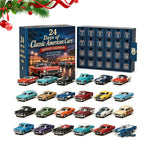 24-day Mini Christmas Calendar with Building Blocks, Unique Designs, Buildable Bricks, Includes Hanging Loops, Festive Countdown